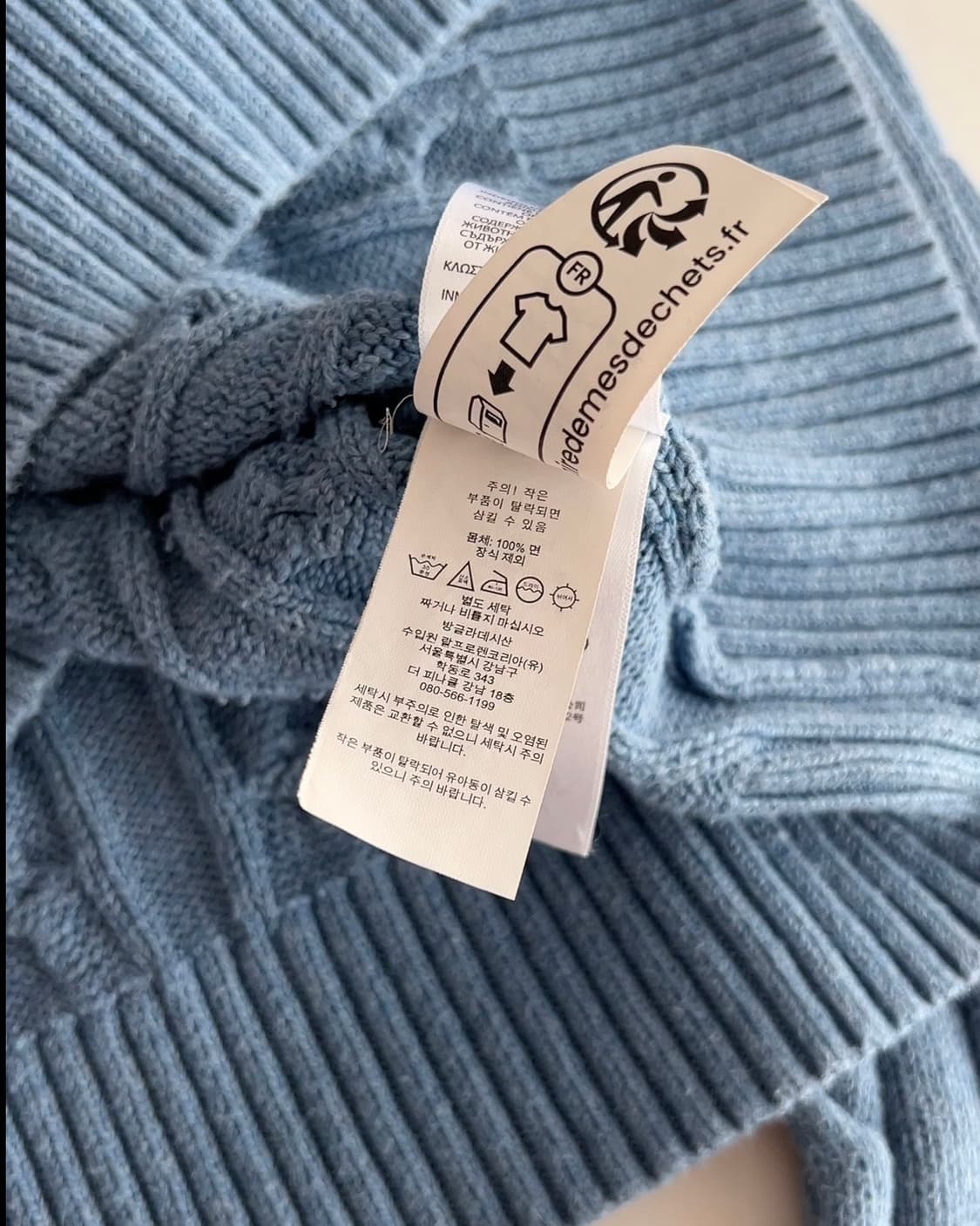 폴로 랄프로렌 꽈배기 하프집업 니트 m 상품이미지5