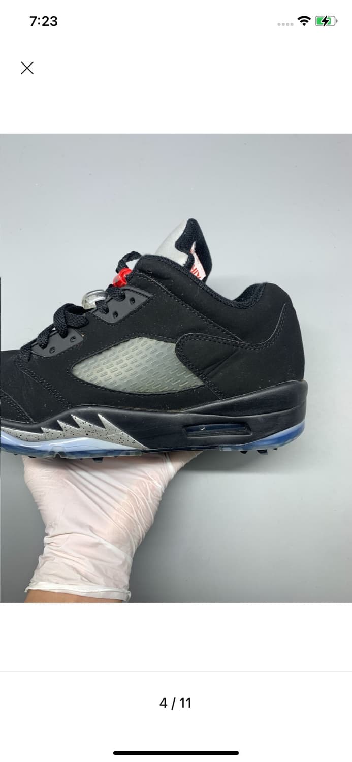 Jordan 5 Low Golf Black Metallic Silver  상품이미지4