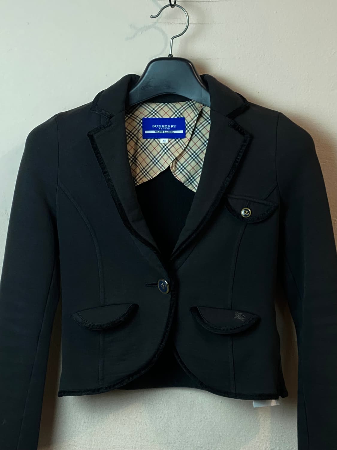 버버리 블루 라벨 크롭 자켓 상품이미지2