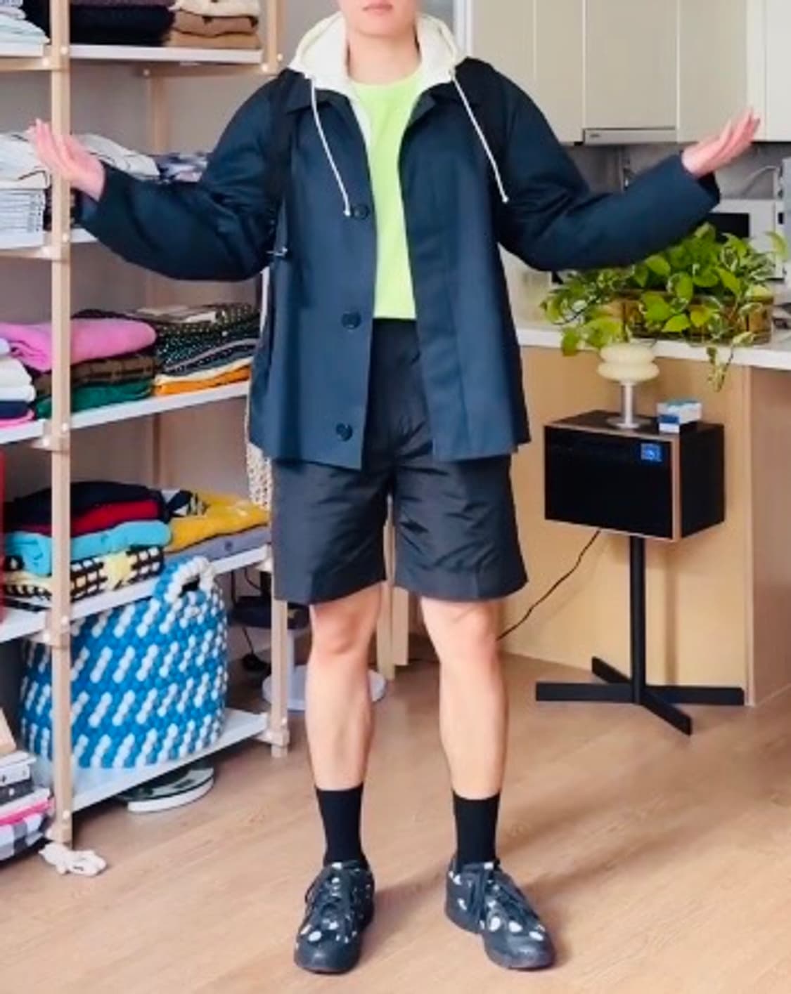 인뎁스리포트 Contrast Hoodie Mac Jacket Navy 상품이미지10