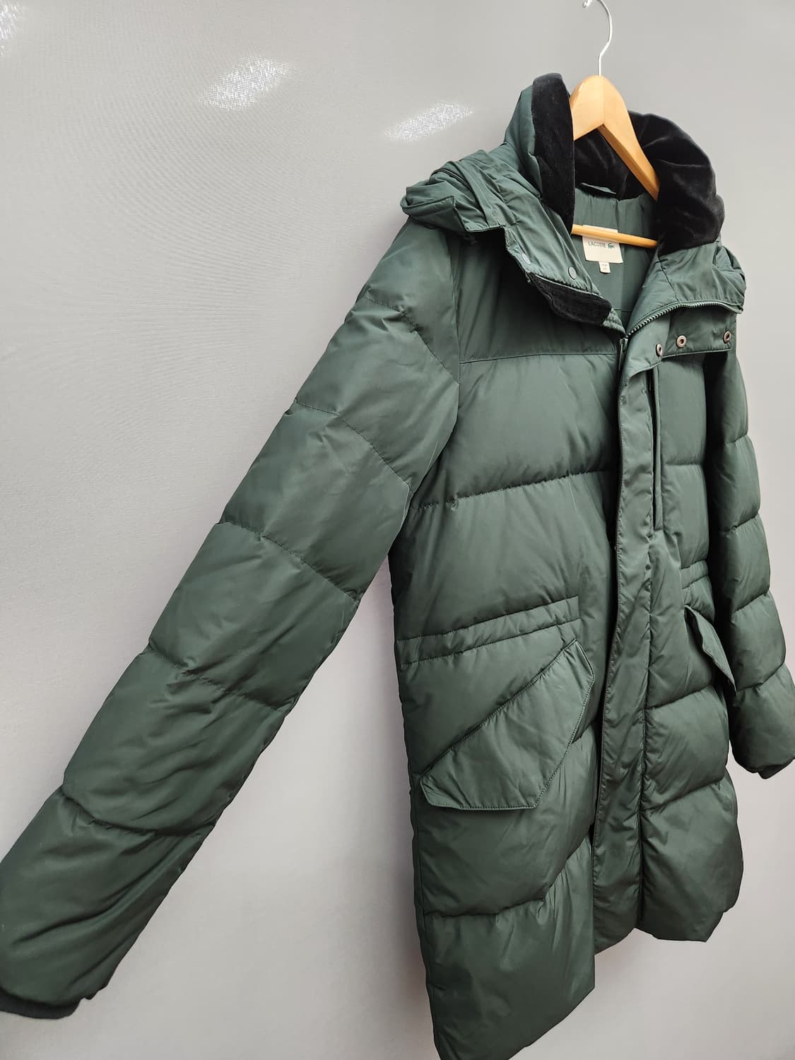 Lacoste 라코스테 후드 다운 패딩 그린 상품이미지3