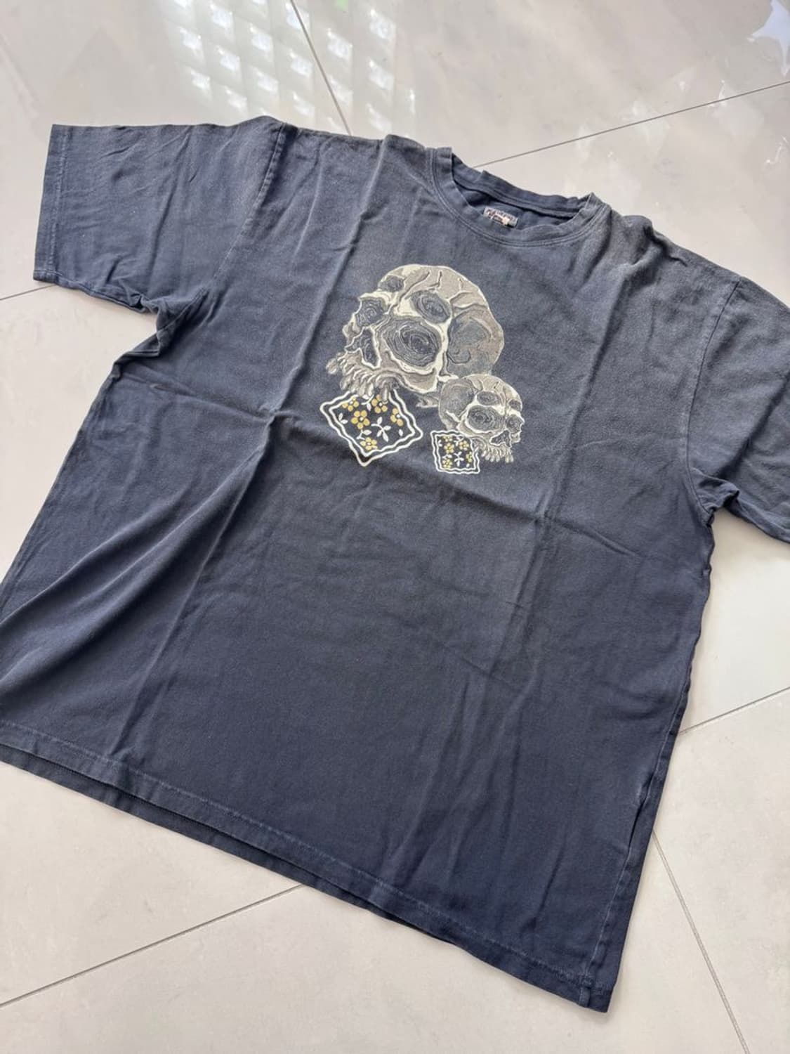 PECKISH RAIN SKULL CREW TEE 스컬 크루 티셔츠 상품이미지2