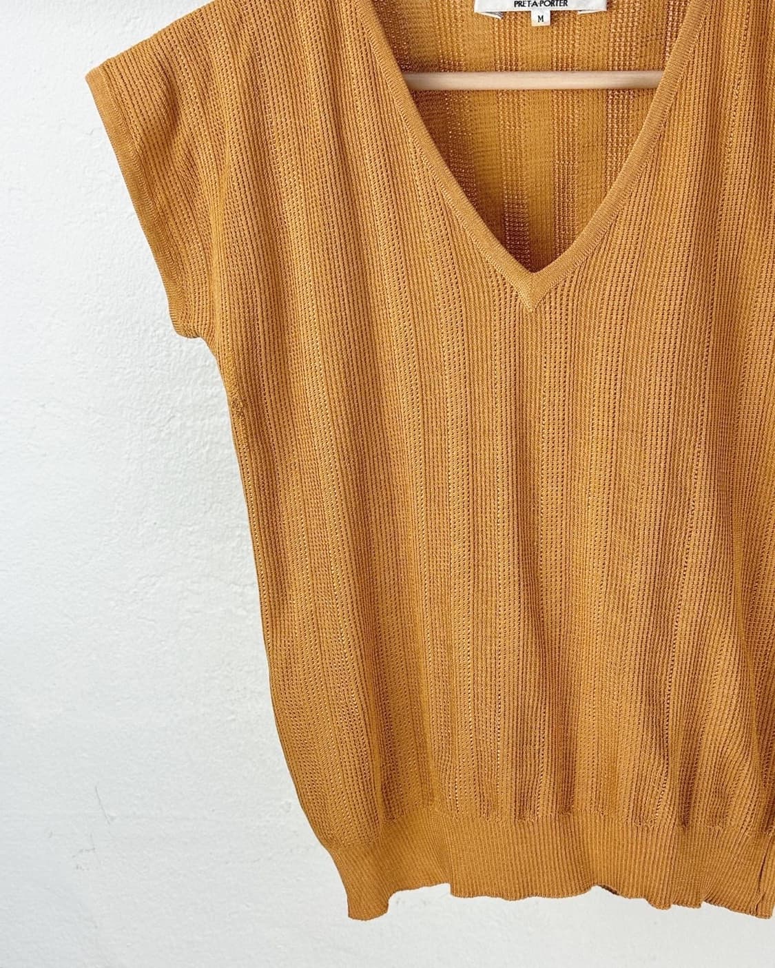 크리스챤 디올 오렌지 V넥 니트 티셔츠 상품이미지3