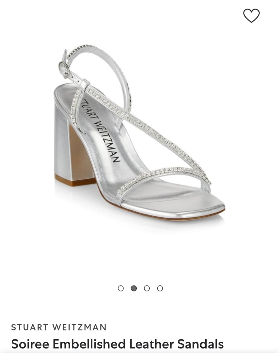 스튜어트 와이츠먼(Stuart Weitzman) 샌들힐 실버 230(6B 상품이미지1