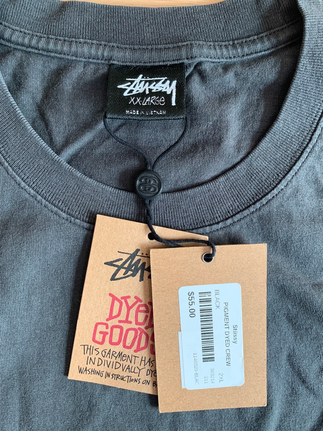 [XXL] stussy 스투시 헤비웨이트 피그먼트 다이드 반팔 티셔츠 상품이미지2