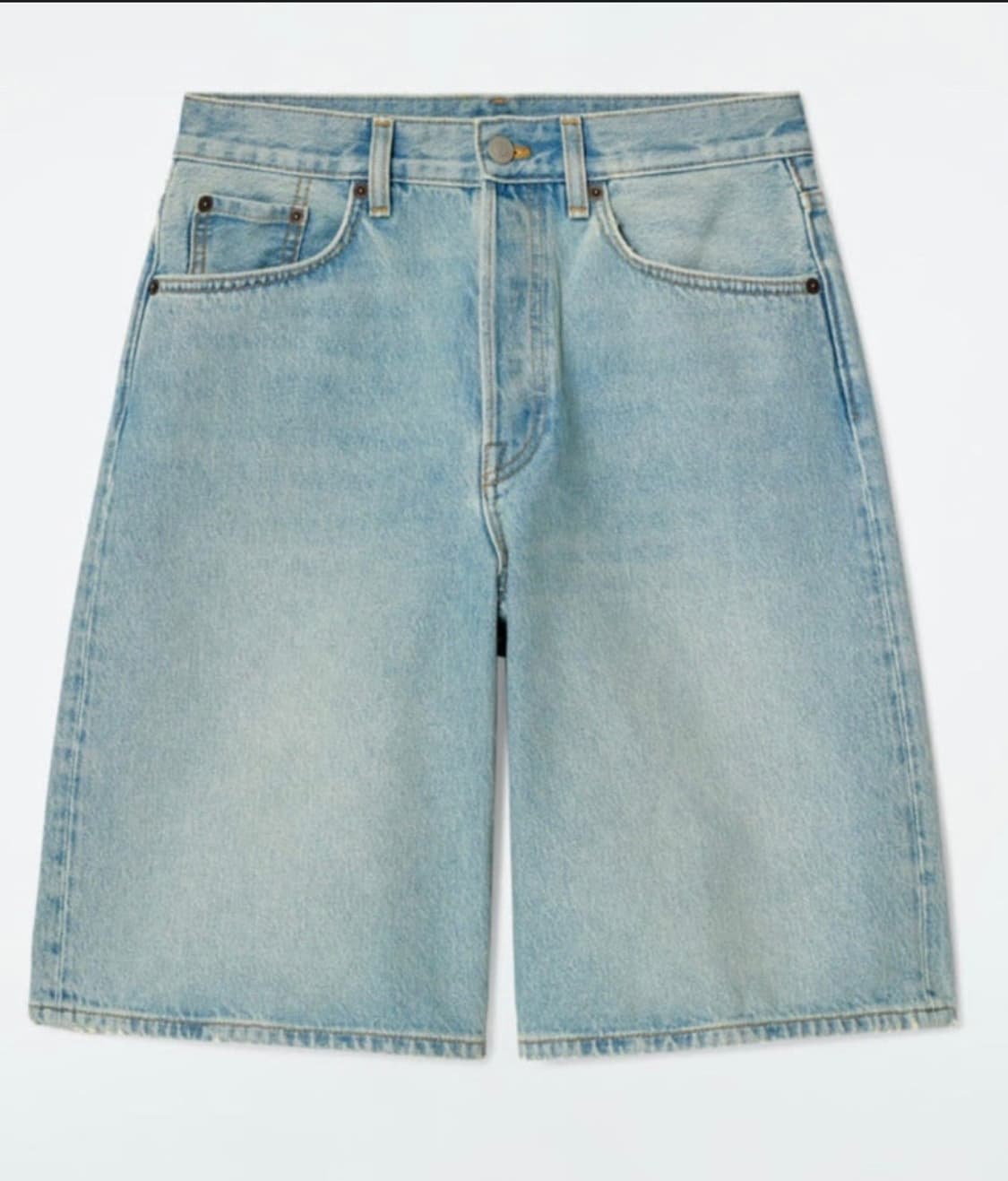 Cos 코스 반바지 롱라인 데님 쇼츠 라이트 블루 로열블루 상품이미지2