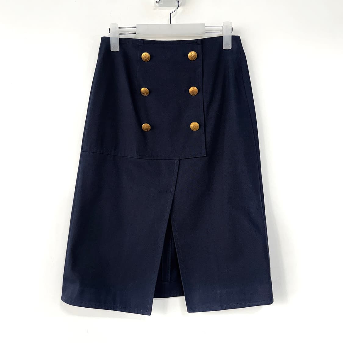 겐조 로고 골드 버튼 미디 스커트 상품이미지1