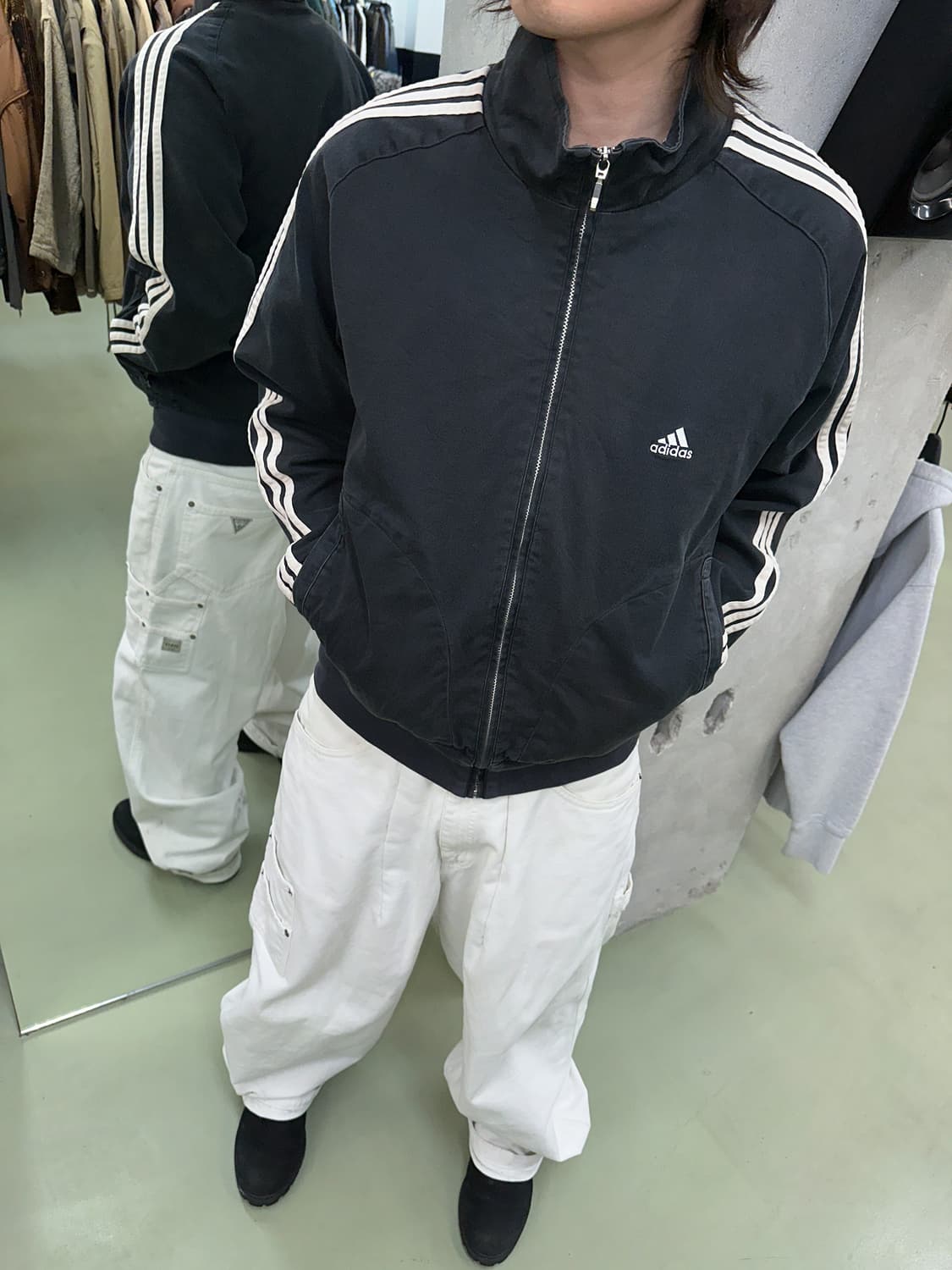 아디다스 04/05 3 스트라이프 코튼 트랙자켓 상품이미지2
