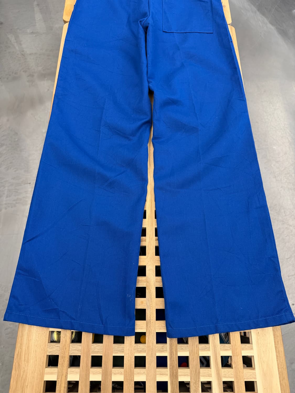 1980s WASHED BLUE DRESS 프렌치 슬랙스 워크팬츠 상품이미지9