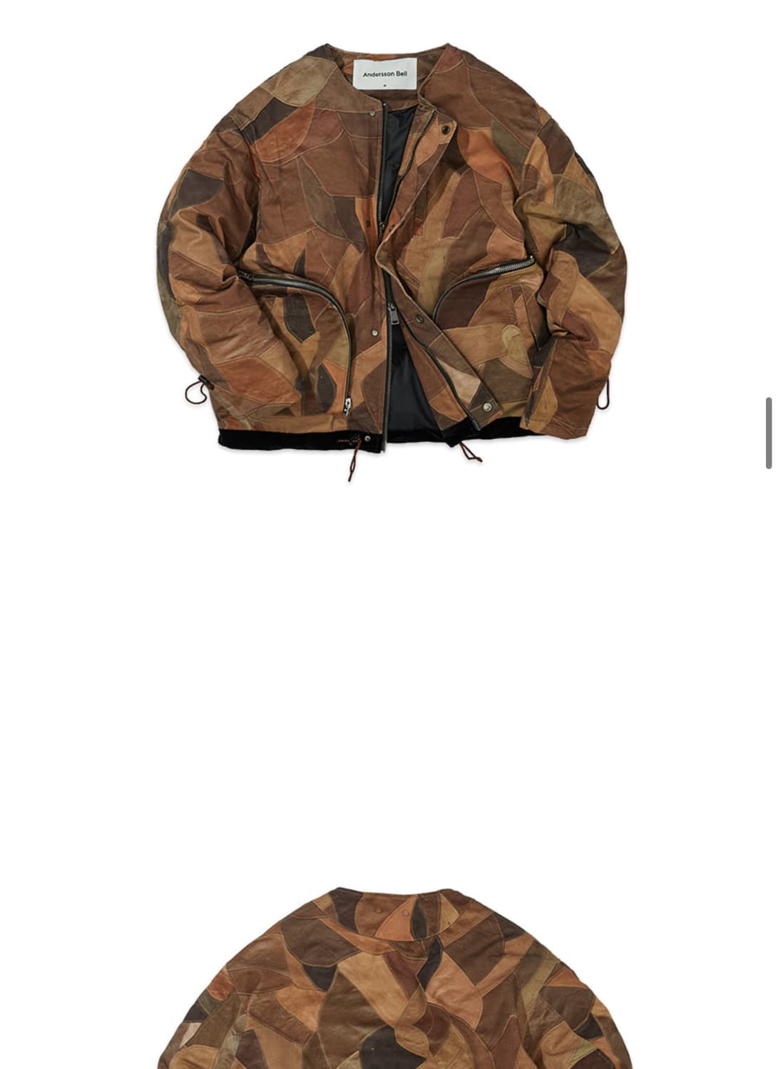 Andersson Bell 레더 패치 프린트 패디드 점퍼 상품이미지3