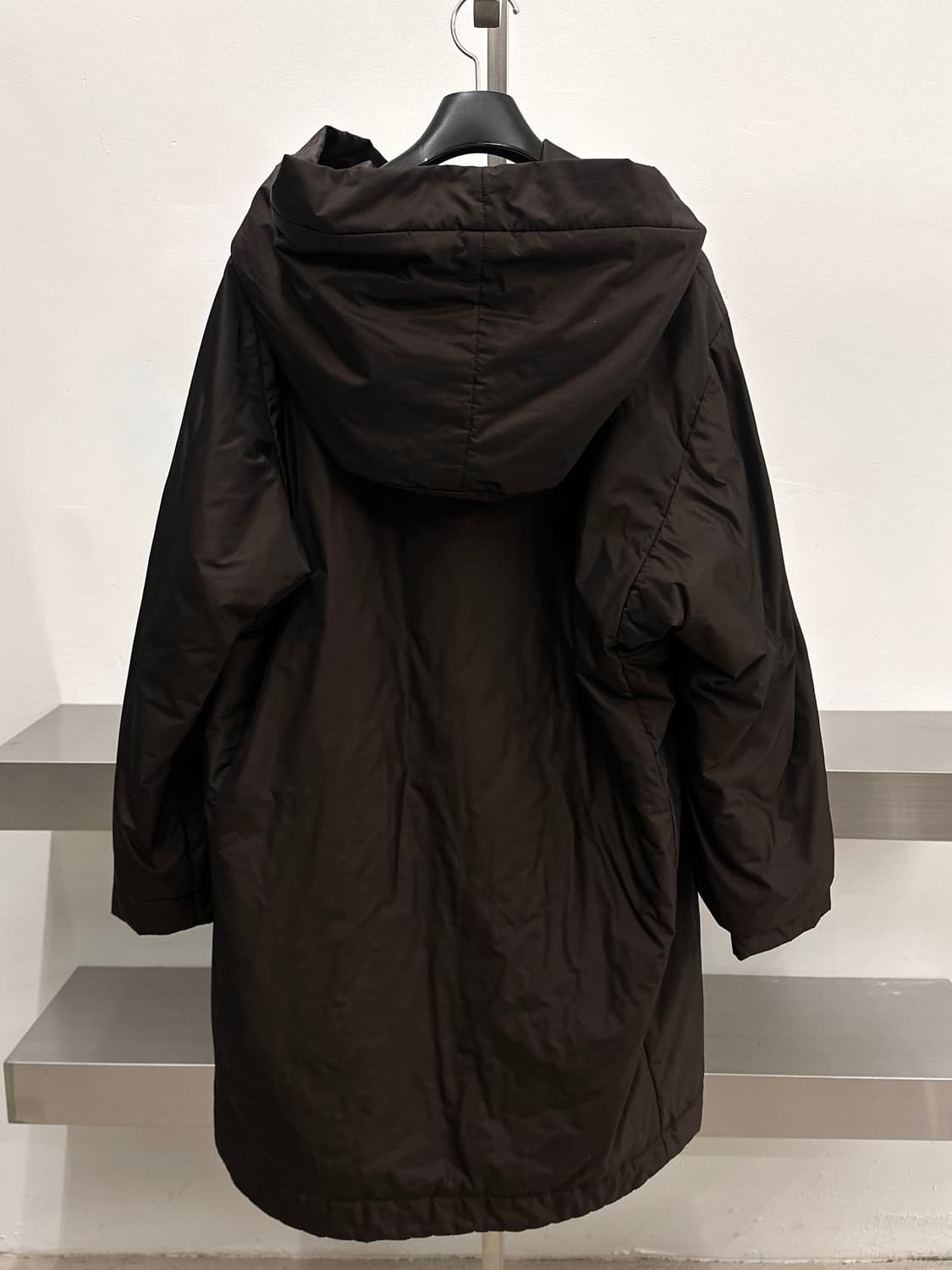 막스마라 브라운 후드 오버사이즈 패딩 코트  상품이미지4