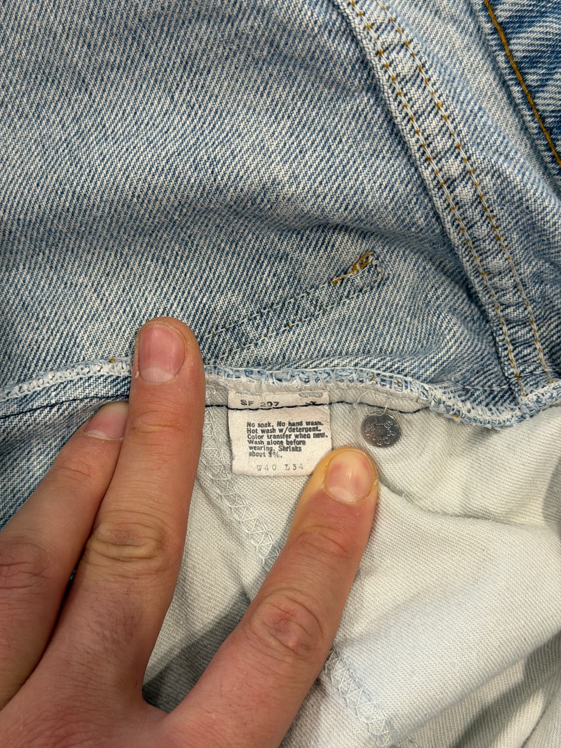 80s 리바이스 517 오렌지탭 디스트레스  상품이미지9