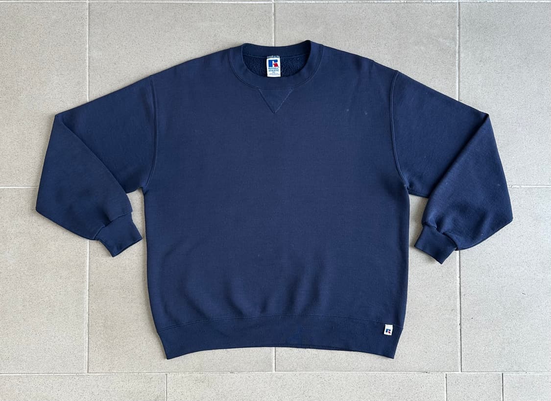90s 빈티지 러셀 스웻셔츠 네이비 XL USA 상품이미지1