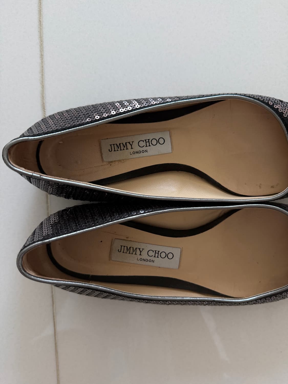 지미츄 jimmy choo 스팽글 플랫 38 상품이미지6