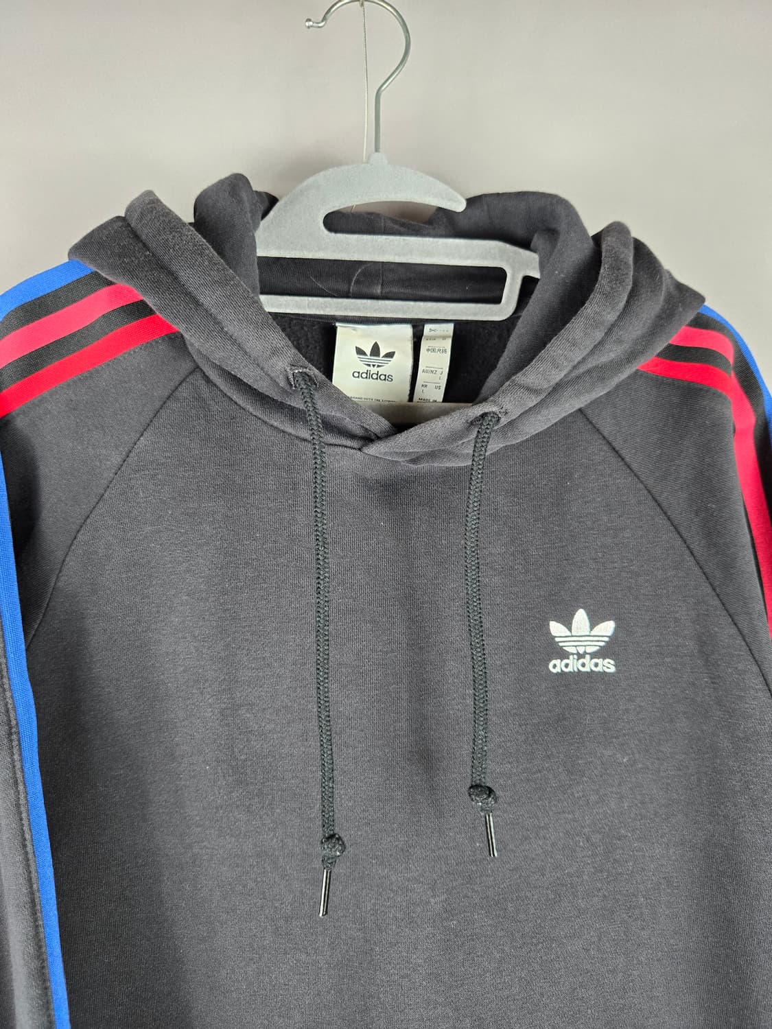 [무료배송]아디다스 L 남성 3D 트레포일 후디 기모 후드티 블랙 상품이미지2