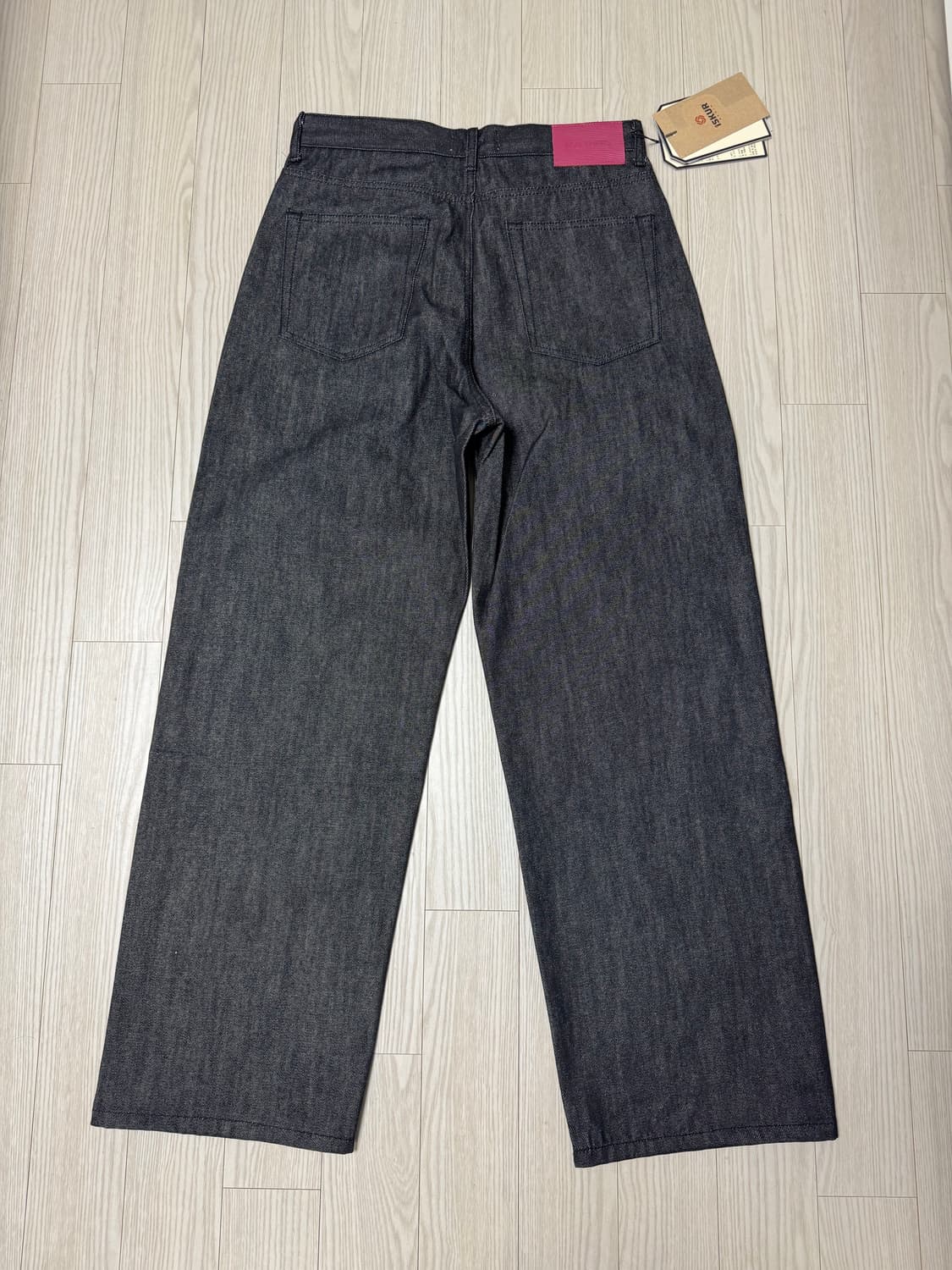 포트너스 투턱 와이드 블랙진 상품이미지3