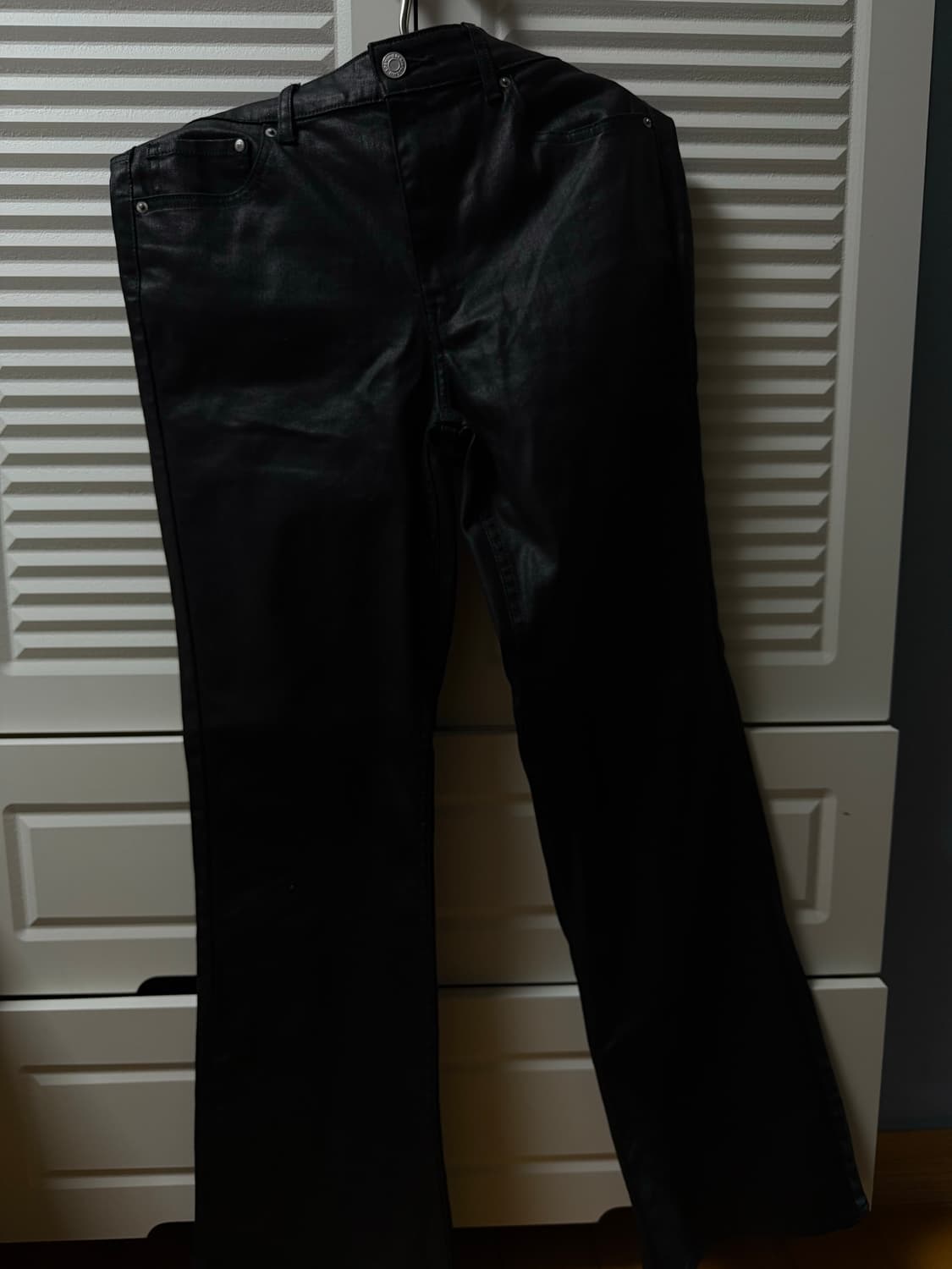 에이치엔엠 왁스 코팅 부츠컷 플레어진 상품이미지2