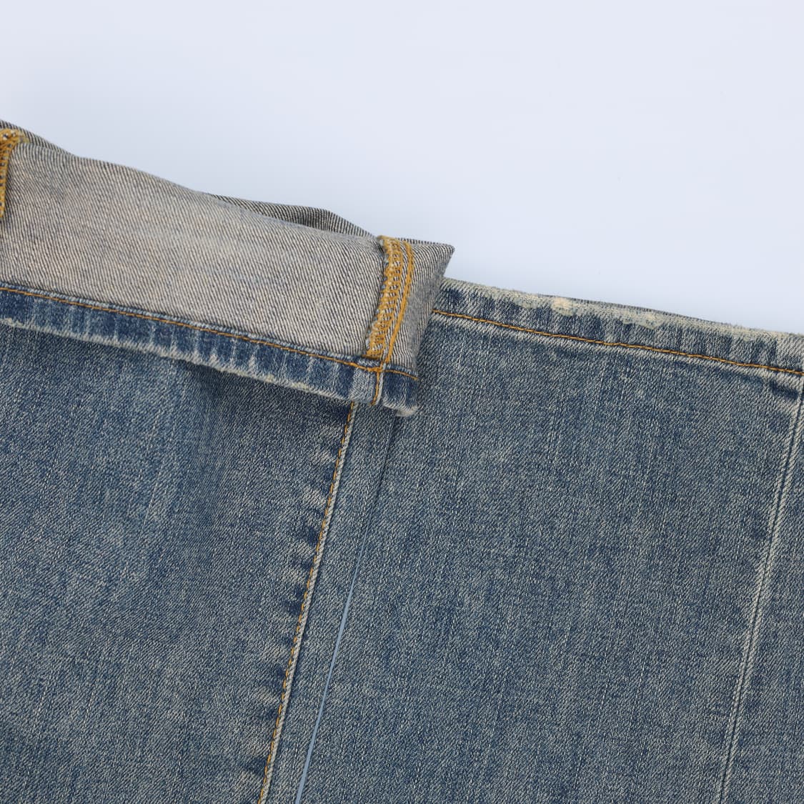 [M32] 플랙 워싱 데님팬츠 일자 연청바지 0119H2 상품이미지8