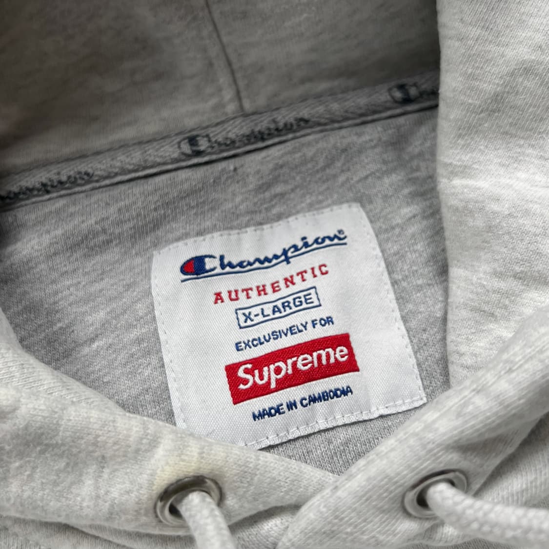 Supreme x Champion 슈프림 챔피온 17ss 빅로고 후드티 상품이미지4