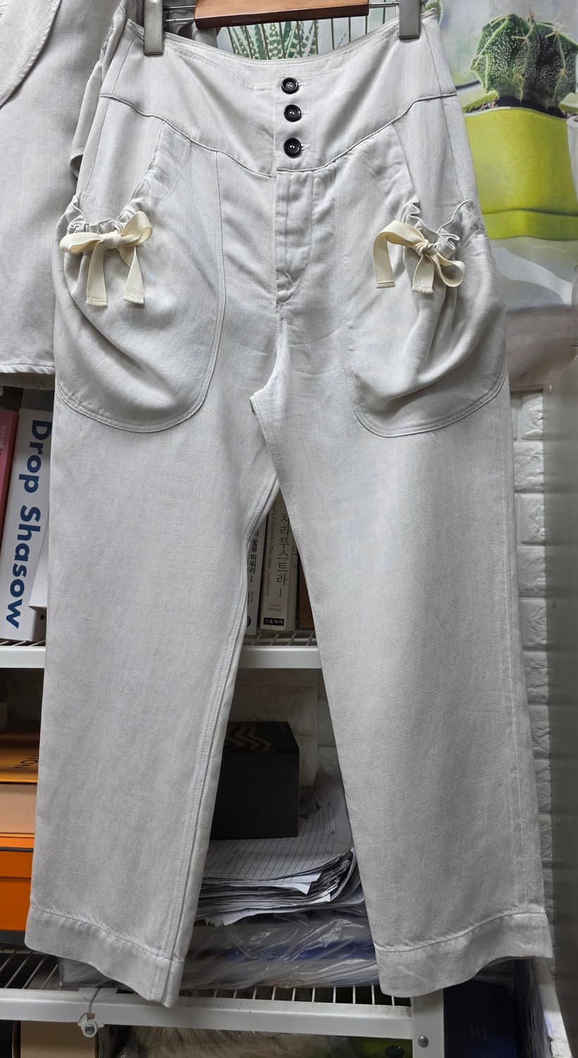 이자벨마랑 러플 블라우스 66 하이웨스트 팬츠 27 상하의세트 WM38 상품이미지3