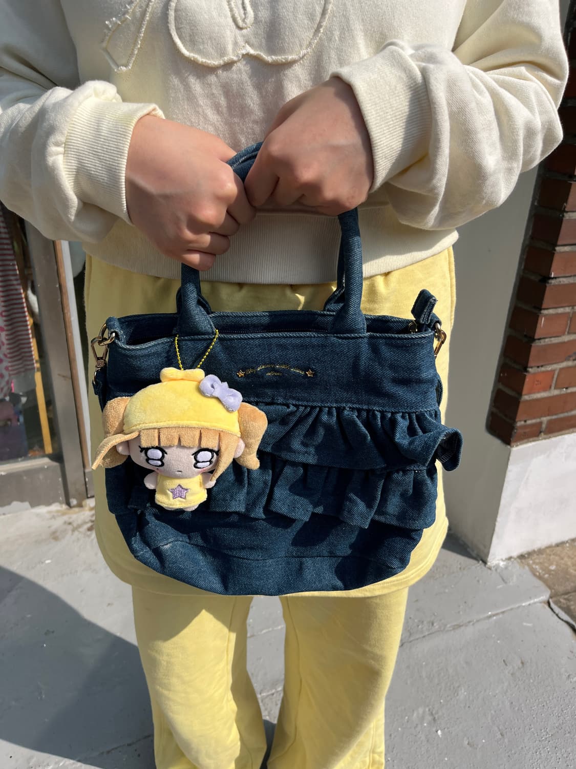 데님 프릴 크로스백 🌀 상품이미지7