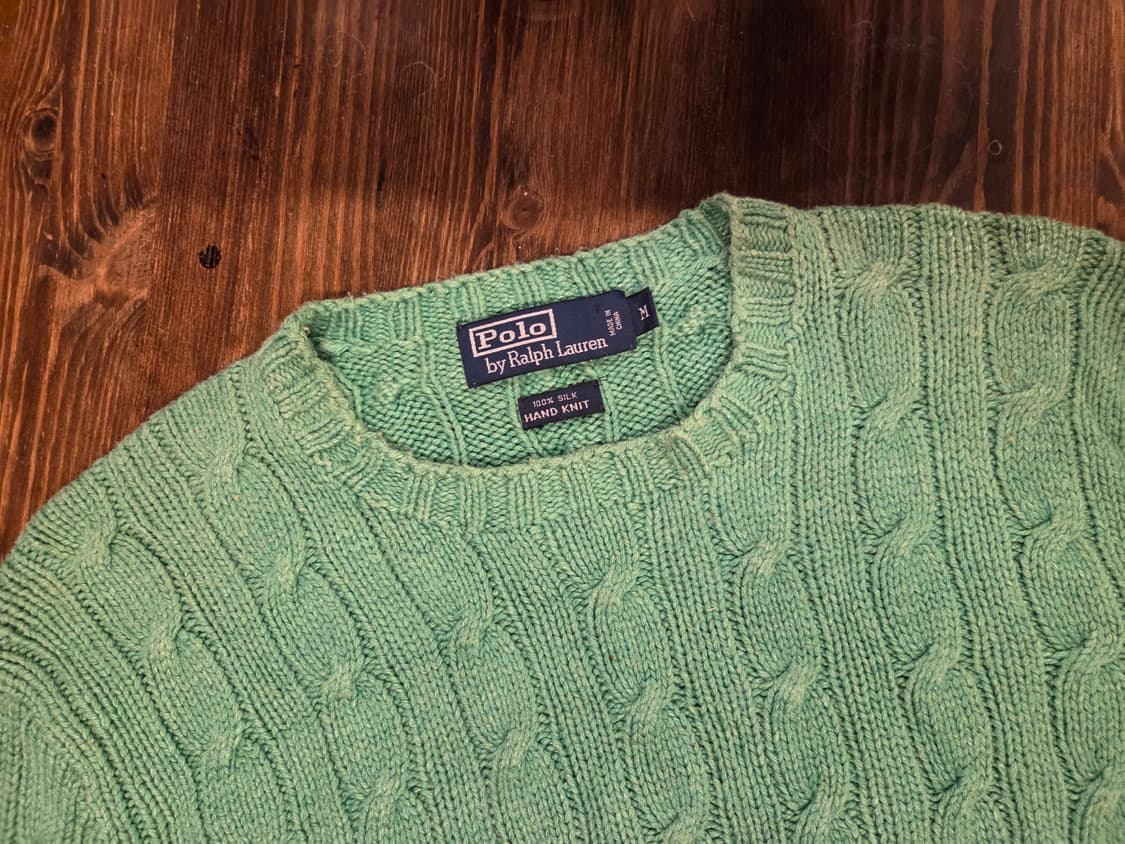 랄프로렌 실크 케이블니트 상품이미지2
