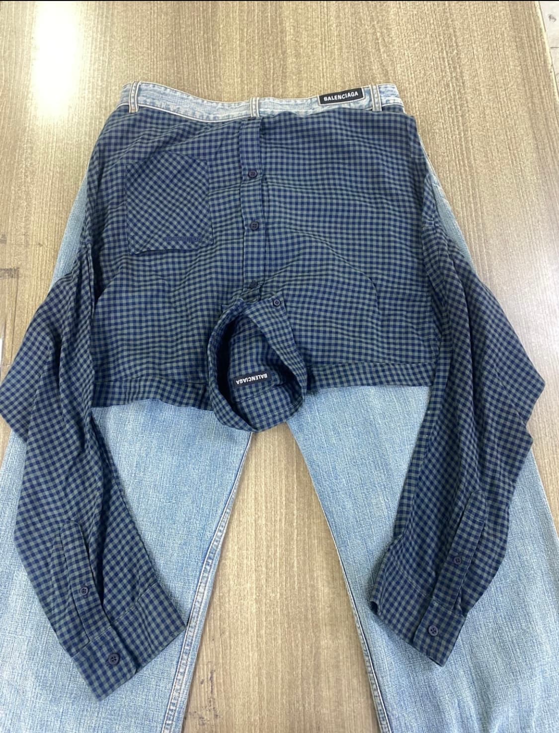 발렌시아가 하이브리드 셔츠진(M) 상품이미지2