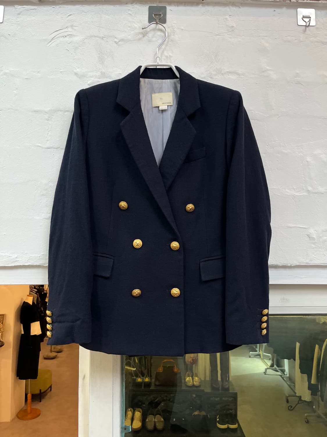 Boy BAND OF OUTSIDERS 울혼방 금장 더블 블레이저 1 상품이미지1