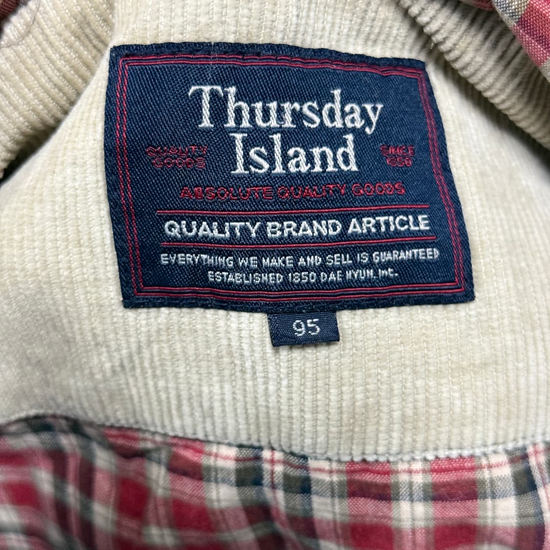 썰스데이아일랜드 코듀로이 골덴 집업 후드 자켓 상품이미지6