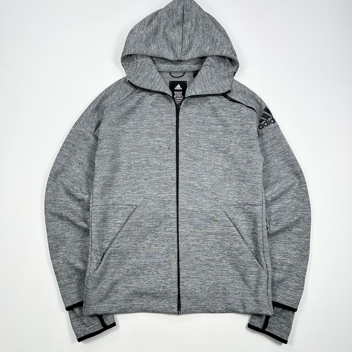 아디다스 오리지널 차콜 풀오버 후드집업 (L) 상품이미지2