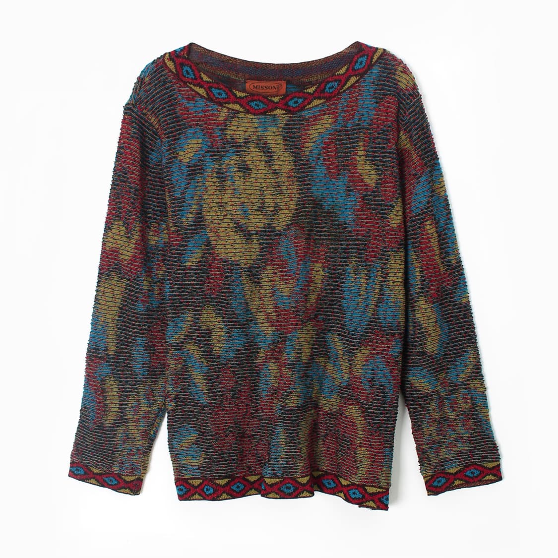 미쏘니 Missoni 빈티지 패턴 멀티컬러 니트 스웨터 상품이미지1