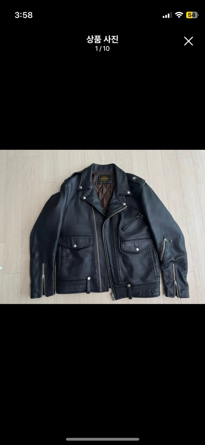 네이버후드 레더자켓 M 상품이미지1