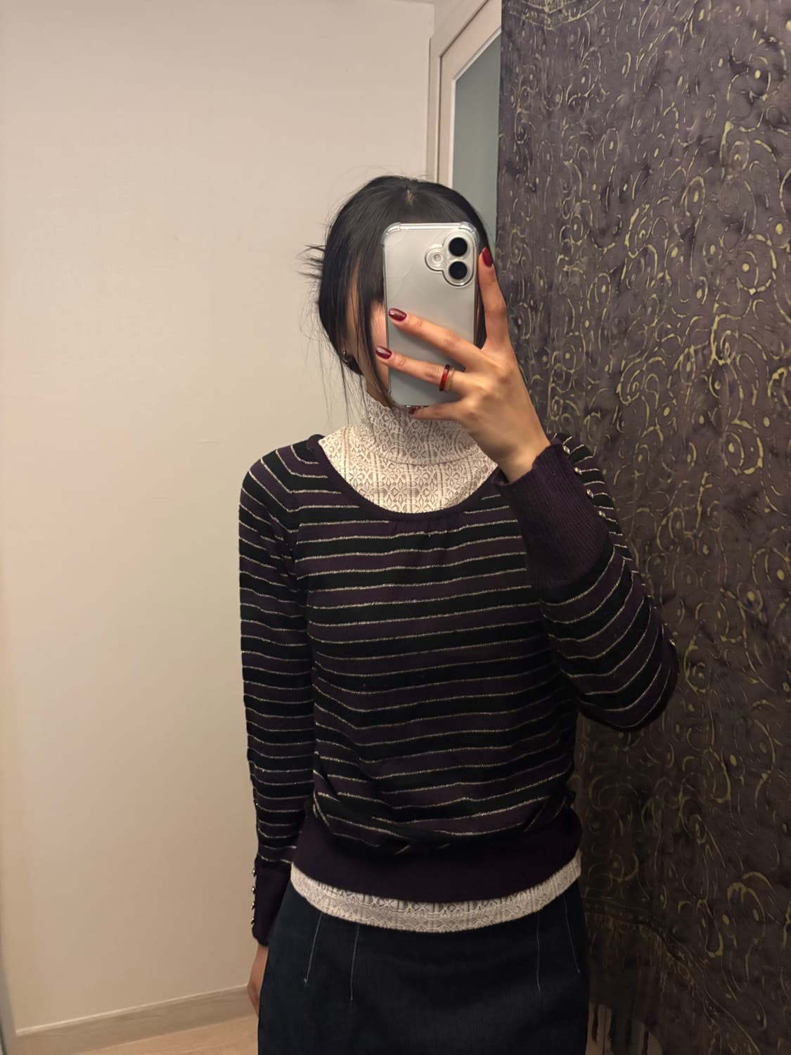 스트라이프 빈티지 니트 상품이미지1