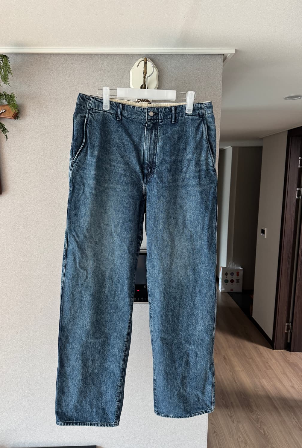 포터리 원워시 와이드 중청(미드블루2) 3사이즈 판매 상품이미지1