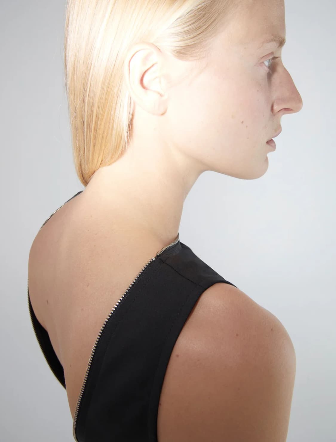 [S,M]팔로마울 Fase 지퍼 탑/블랙 상품이미지5