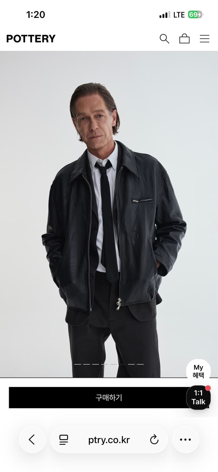 포터리 고트 레더자켓 (블랙) 상품이미지6