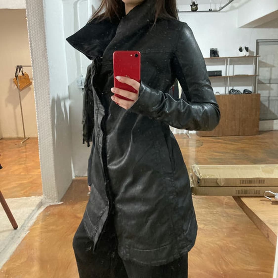 릭 오웬스(Rick Owens) 다크웨어 터틀넥 하이넥 자켓 상품이미지8
