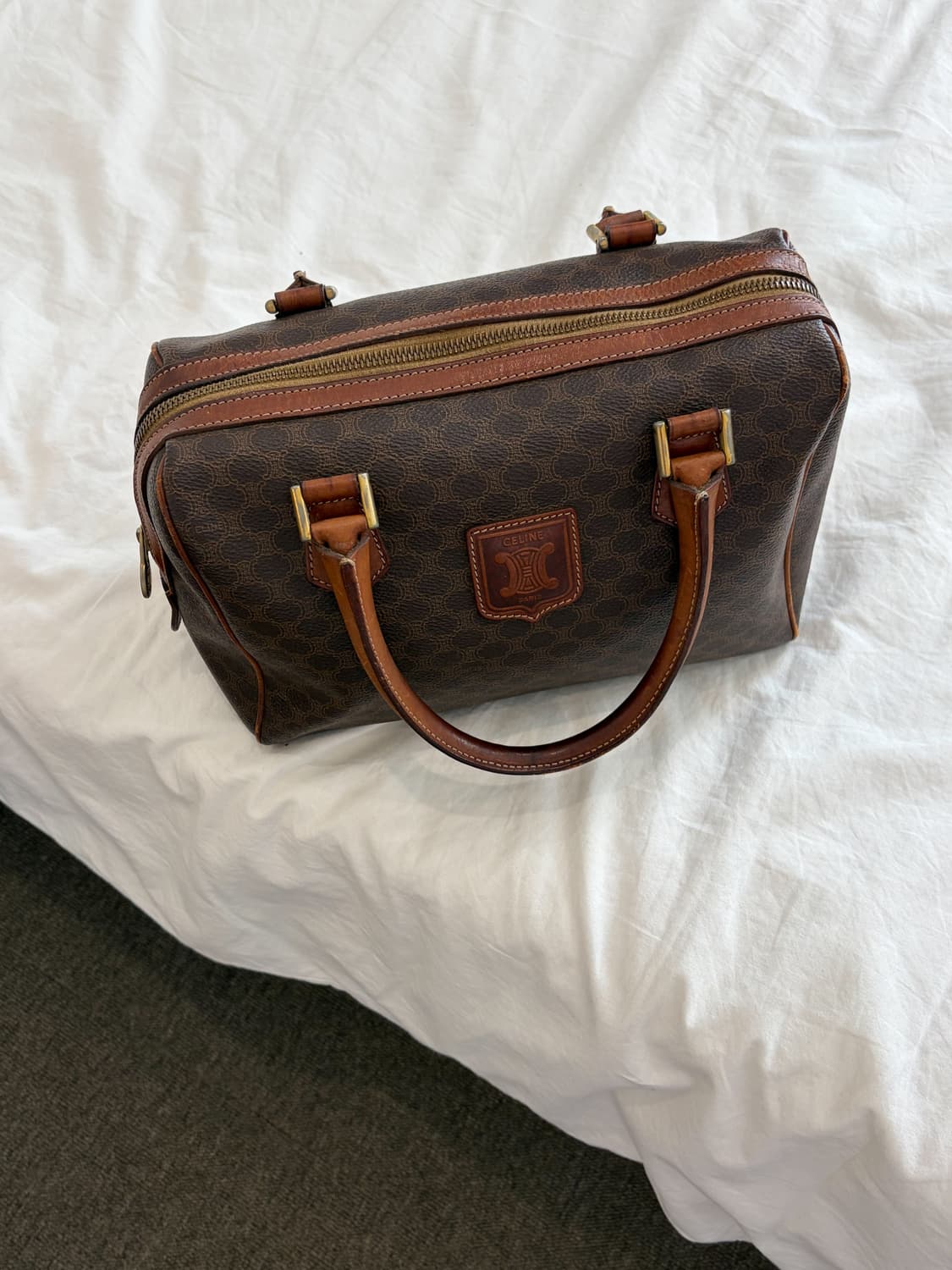 올드셀린느 마카담 미니보스턴 브라운 상품이미지3