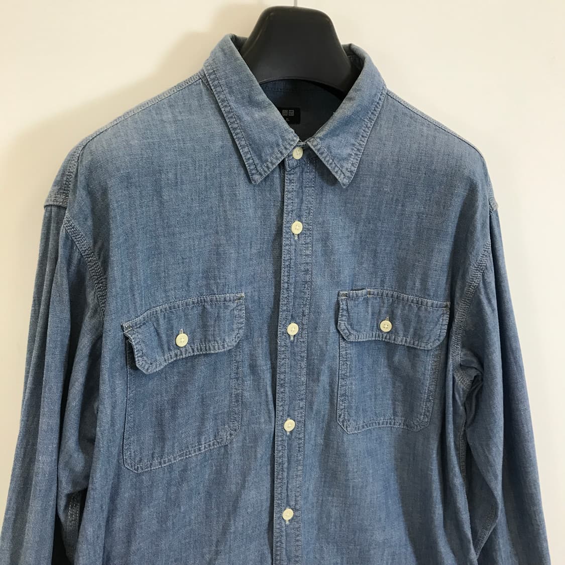 유니클로 샴브레이 워크셔츠 북미판 [XL] 상품이미지2