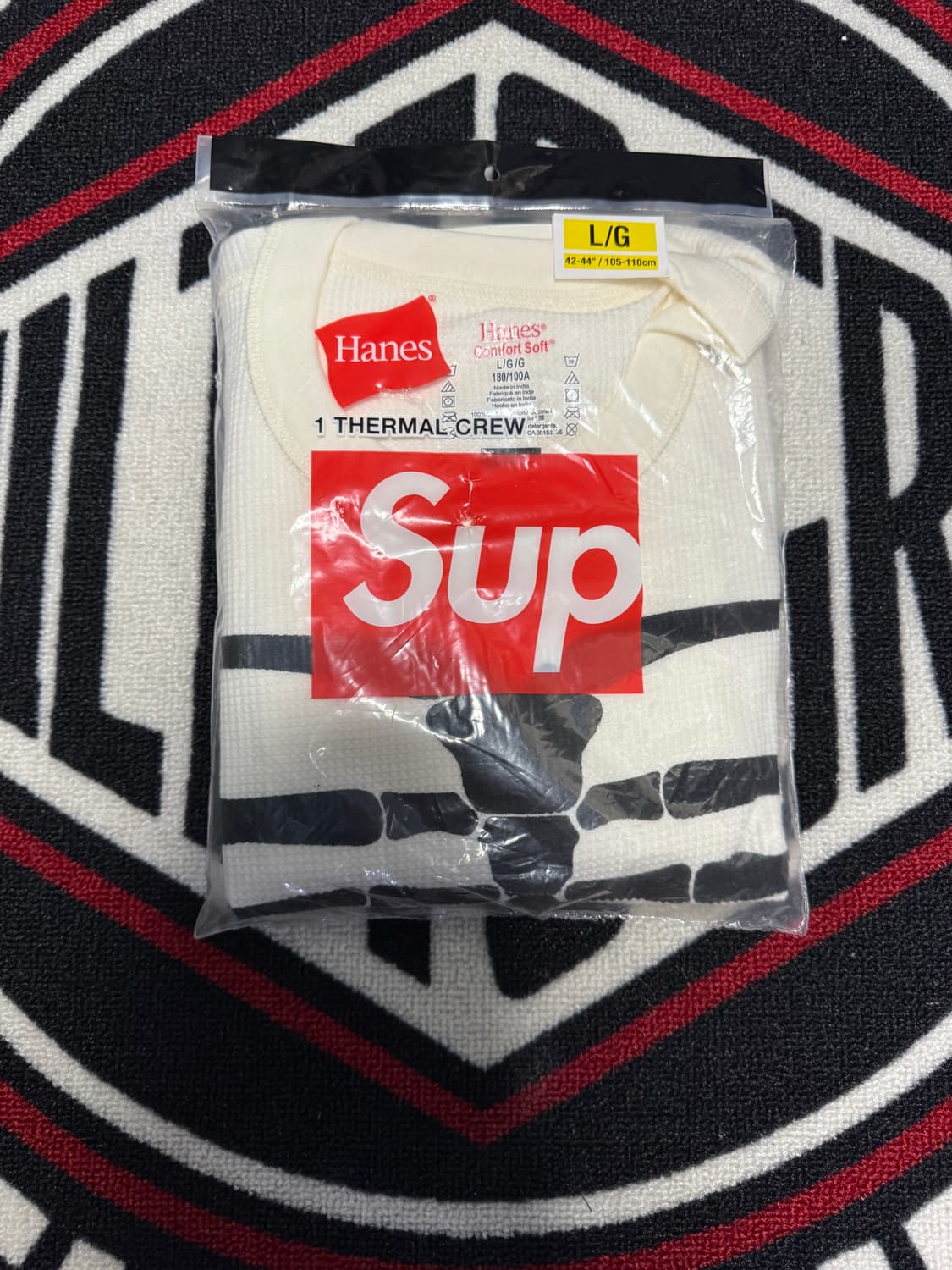 슈프림 헤인즈 본즈 써멀 크루 내츄럴 상품이미지1