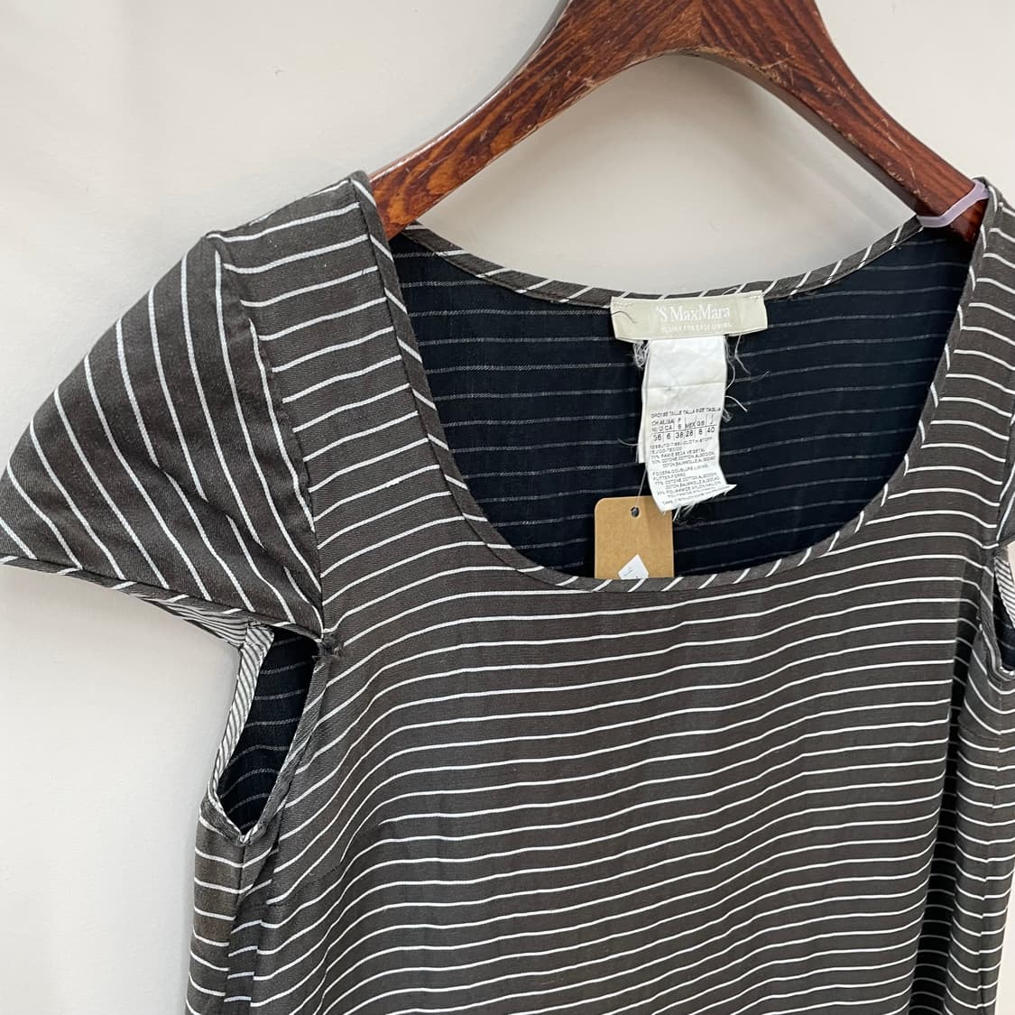 모리 교과서 스트라이프 반팔 롱 원피스 막스마라 상품이미지5