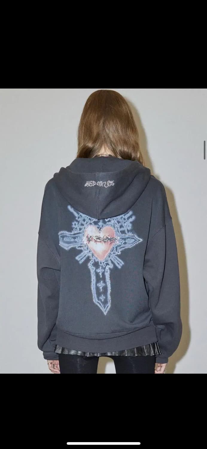스컬프터 비즈 세인트 후드집업 차콜 M sculptor hoodie 상품이미지1