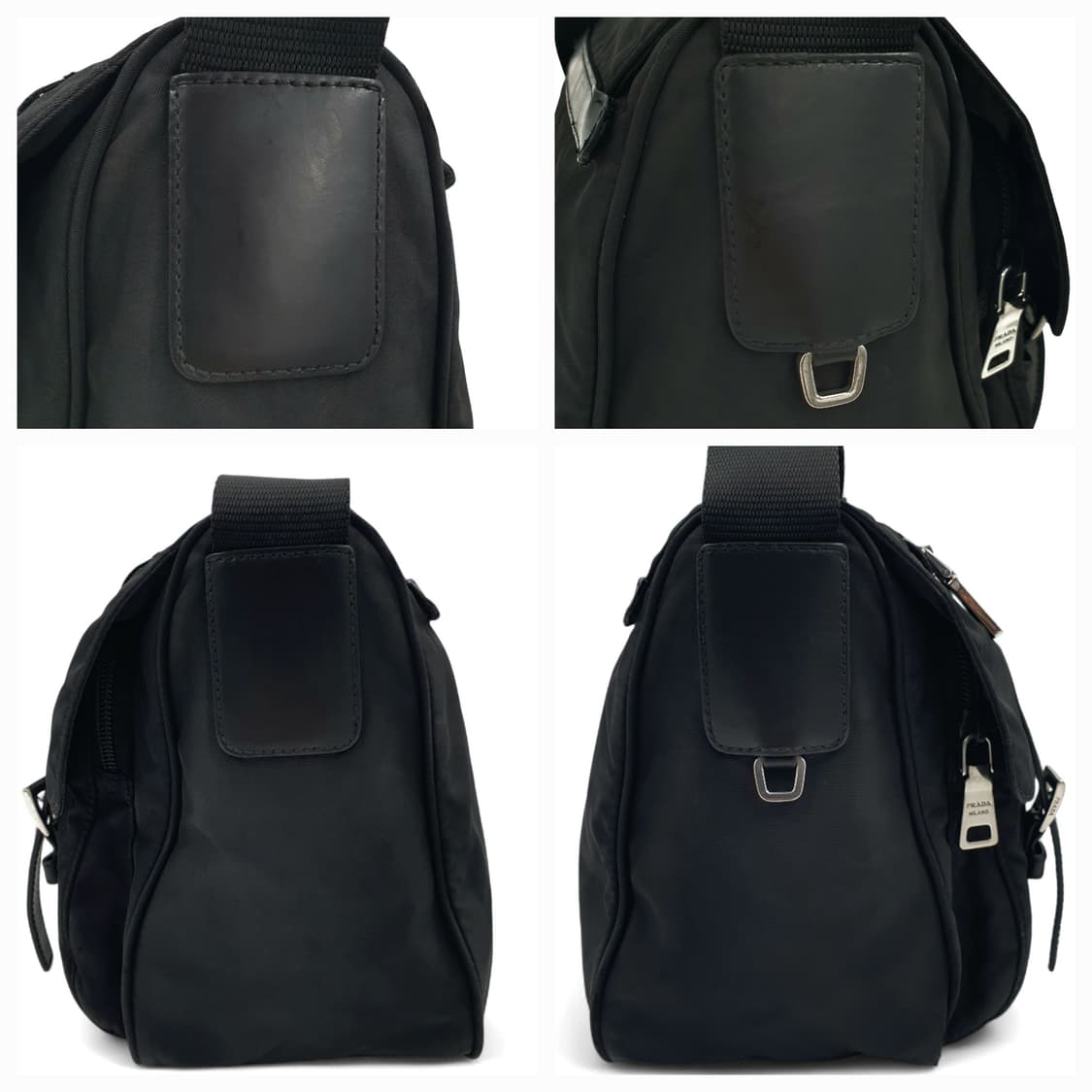 프라다 리나일론 투버클 블랙 메신저백 크로스백 숄더백 상품이미지3