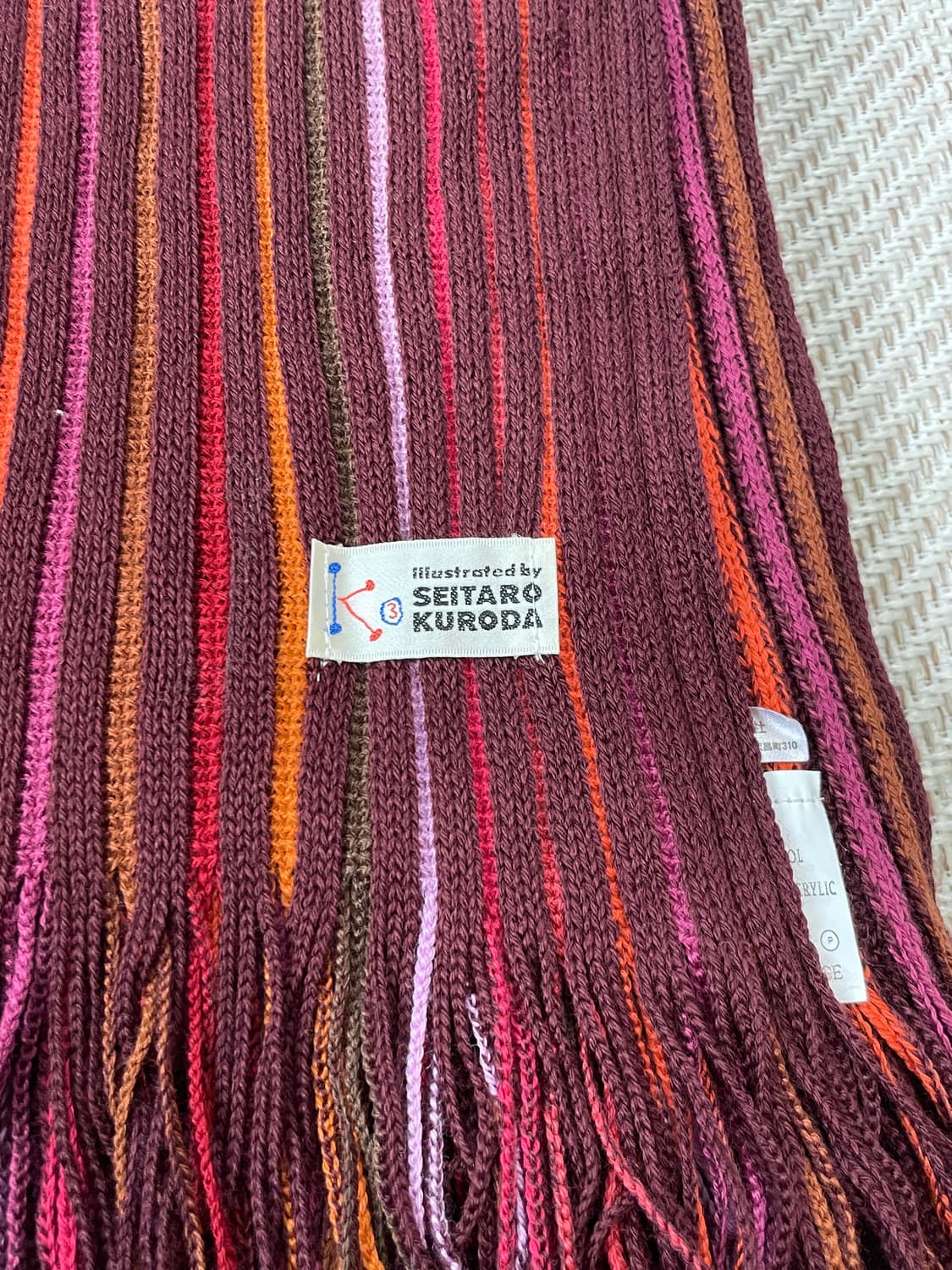 유럽빈티지 프렌치 에스닉 머플러  J03349 상품이미지2