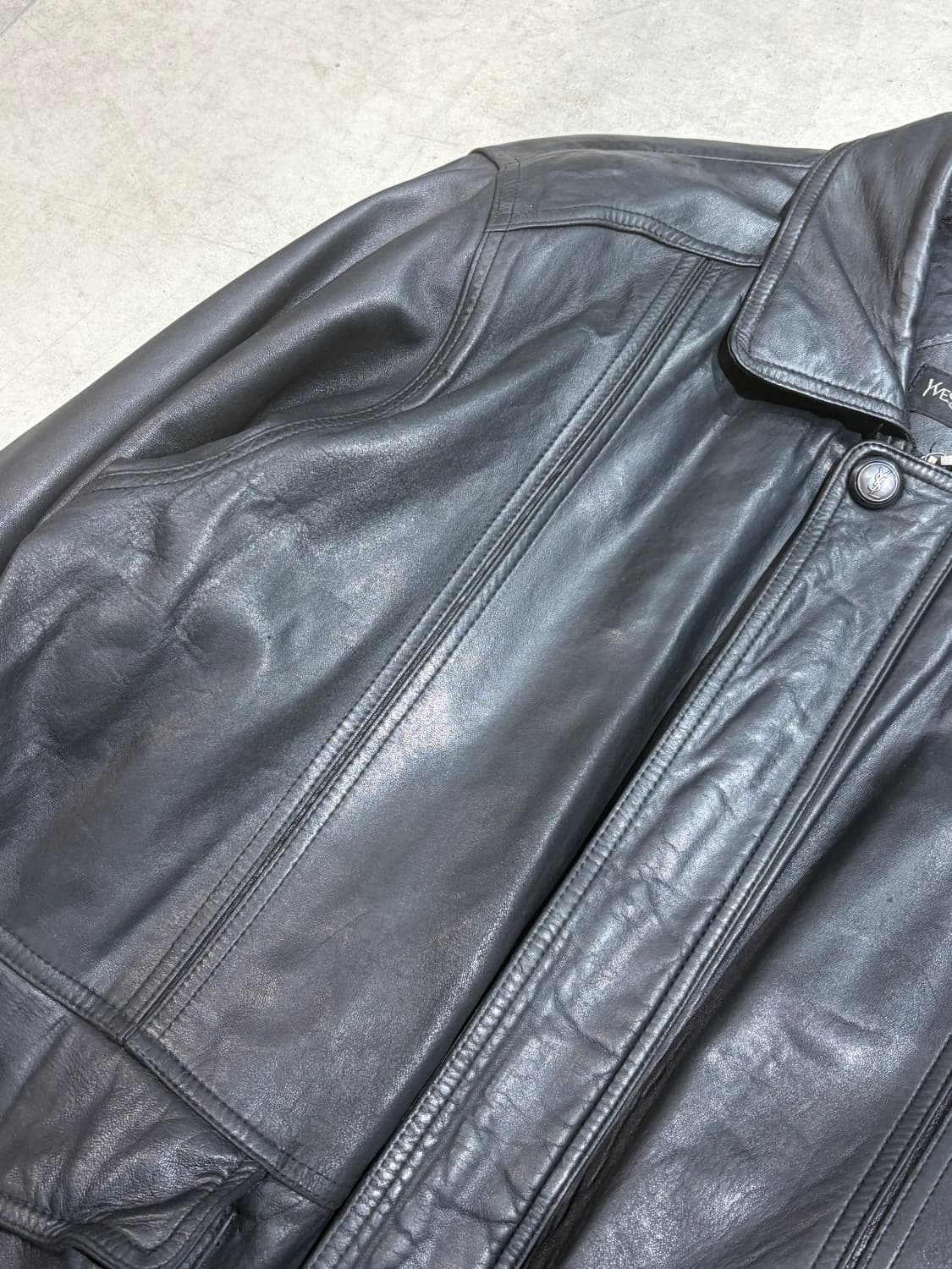 90s 입생로랑 ysl 퍼 양가죽 자켓 상품이미지4