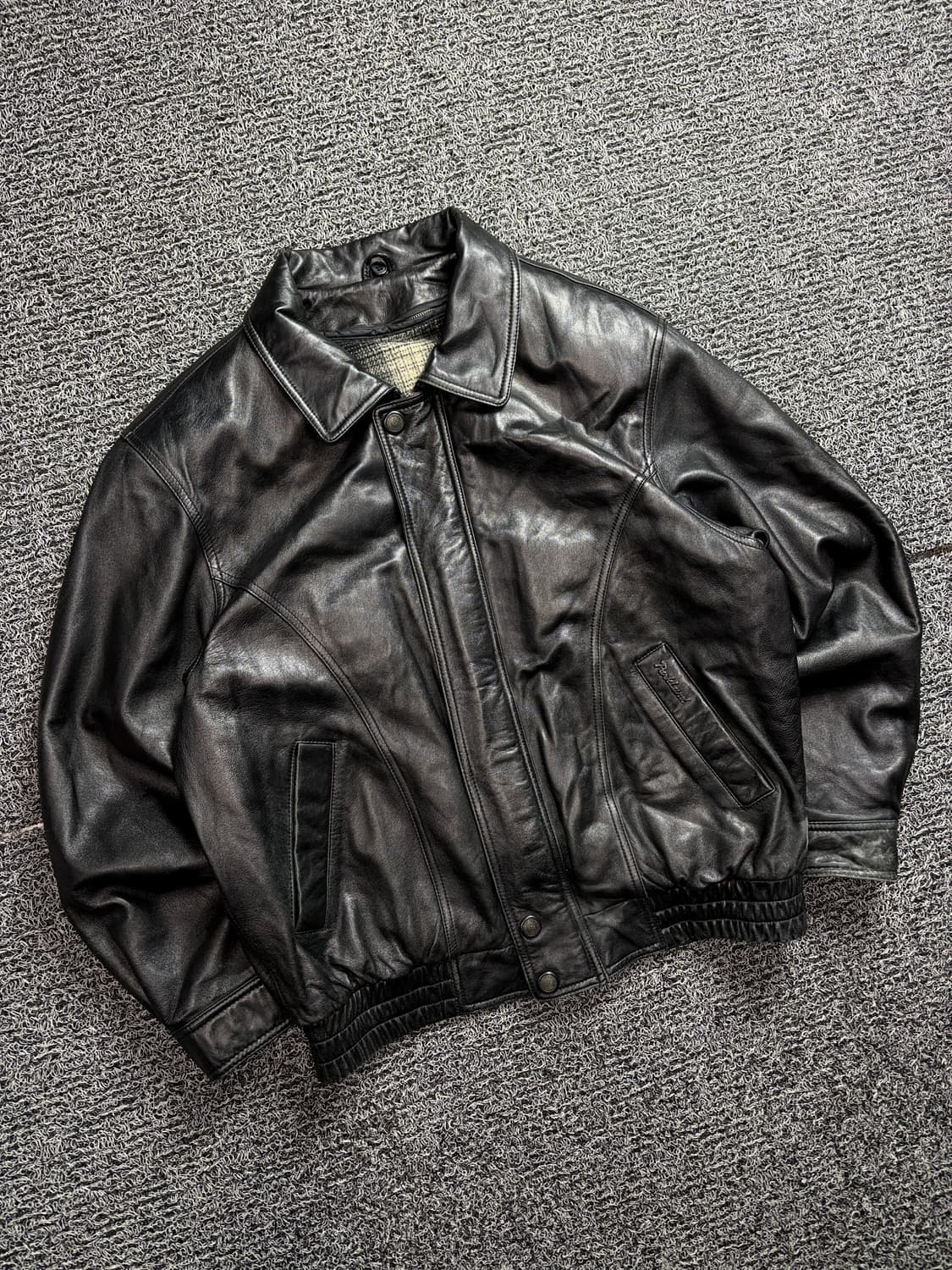 빈티지 아카이브 램스킨 가죽 봄버 자켓 2065 상품이미지1