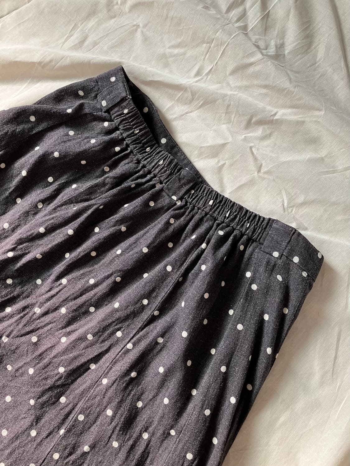 검정색 땡땡이 롱 스커트 상품이미지3