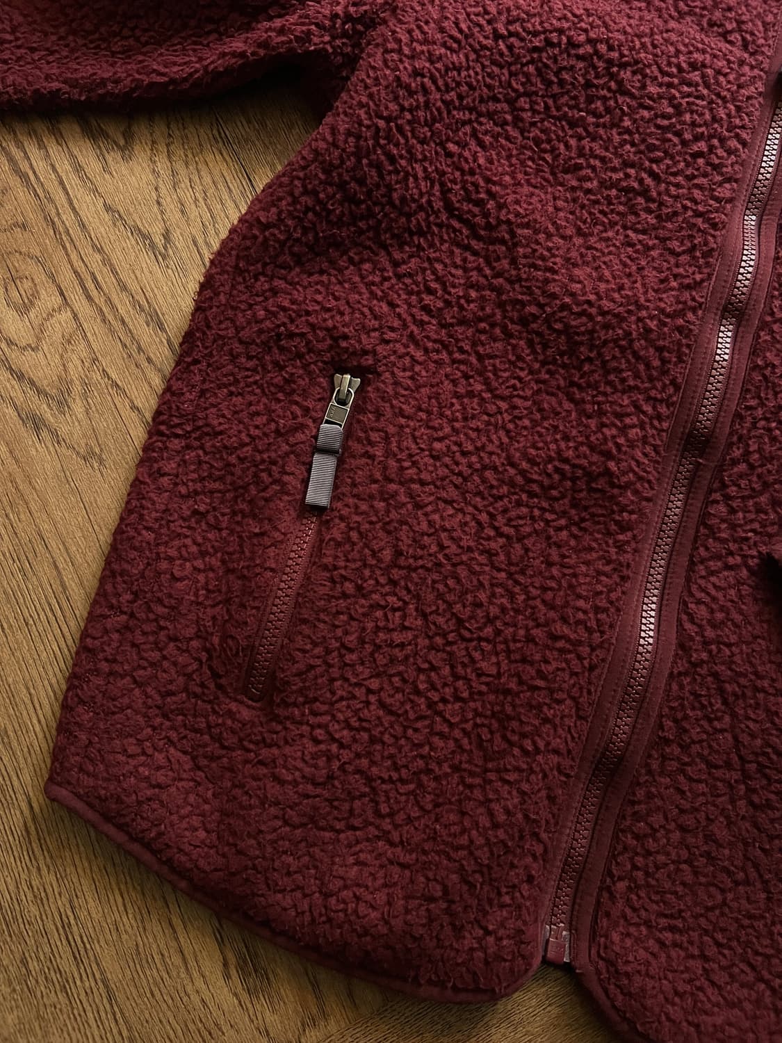 [XS]파타고니아 버건디 레트로 플리스 자켓 상품이미지5