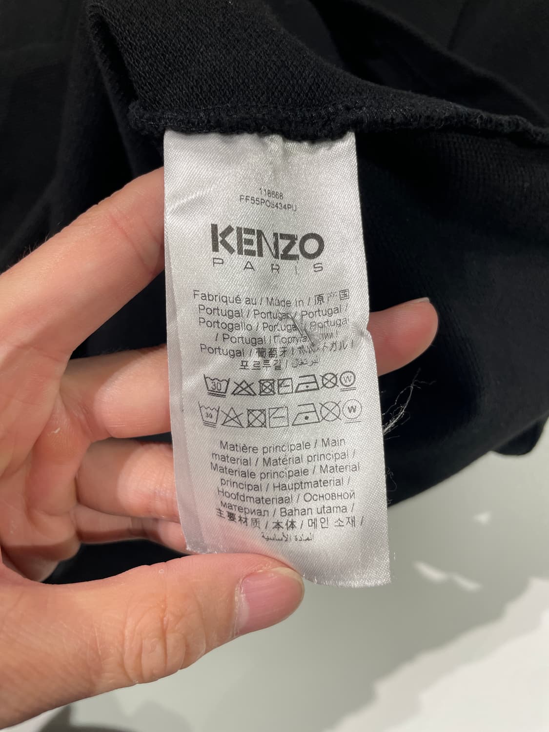 겐조 블랙 해피 타이거 슬림 폴로 셔츠 상품이미지8