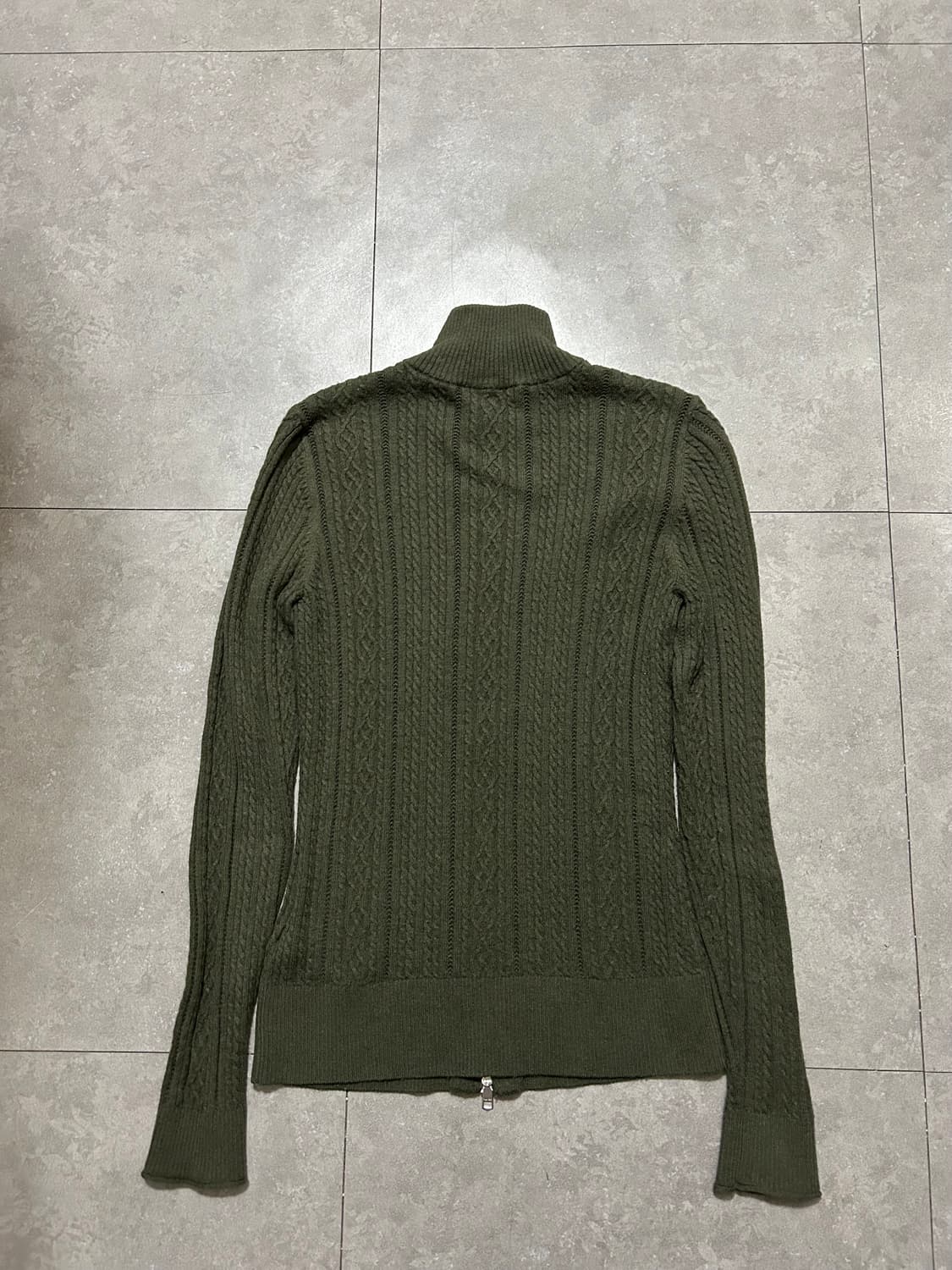 타미힐피거 카키컬러 케이블 짜임 코튼 니트 44~55size  상품이미지8
